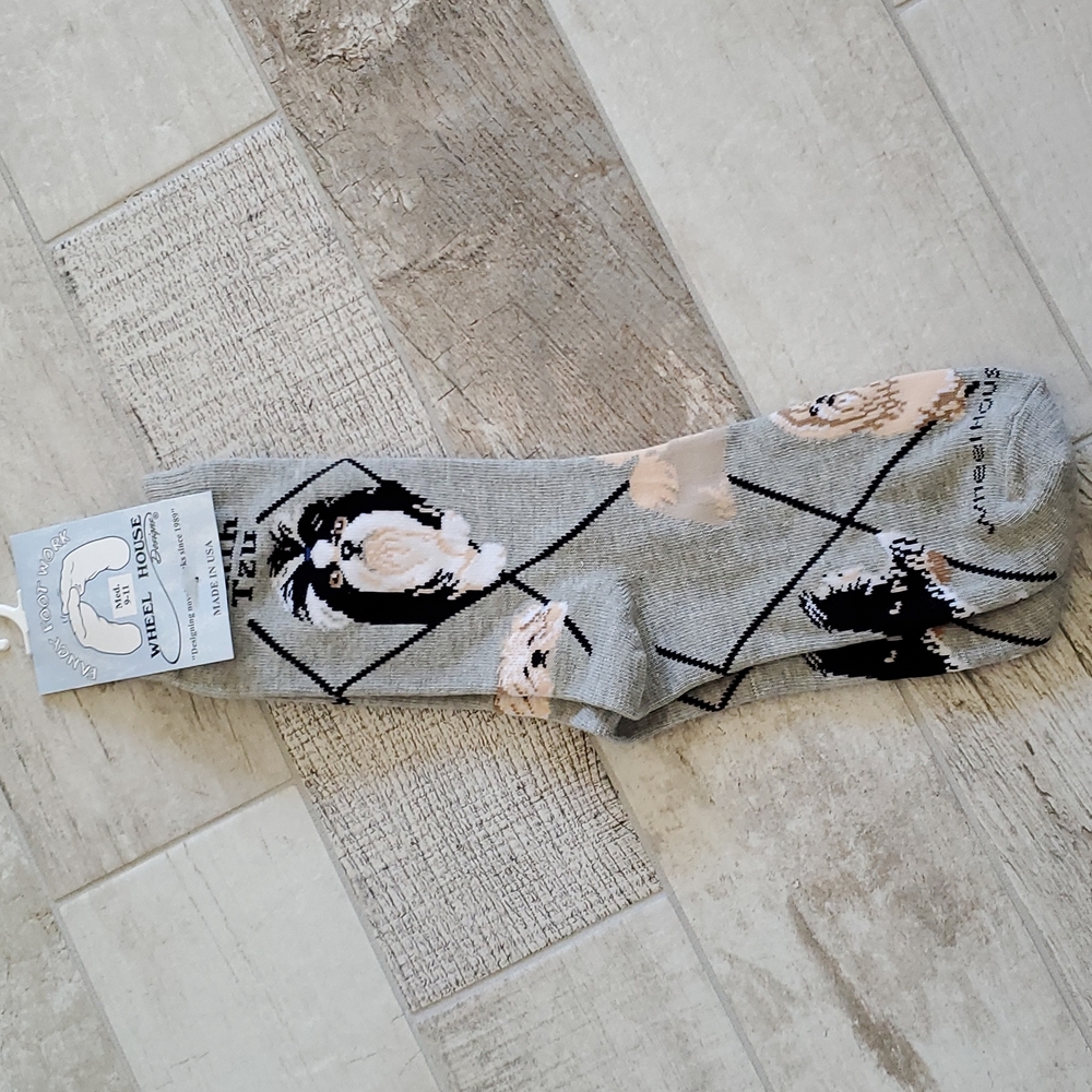 New Wheelhouse Shih Tzu Dog Socks Women's Sock Size 9-11
